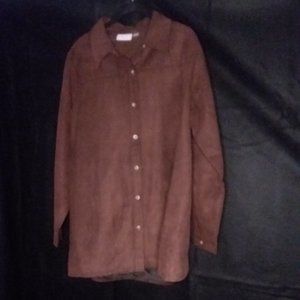 Joan Rivers Brown Blouse